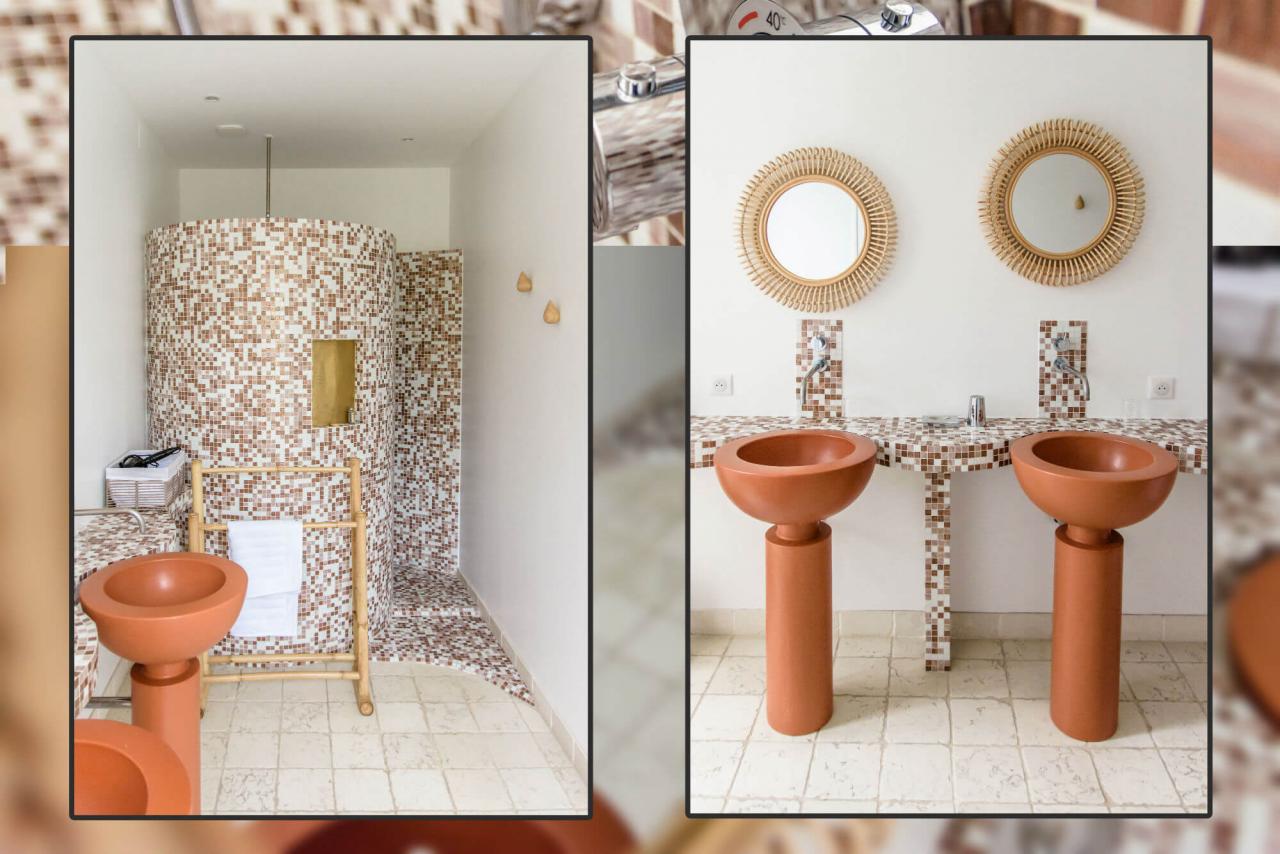 salle de bain chambre d'hôtes de charme jardin Rochefort sur mer charente maritime